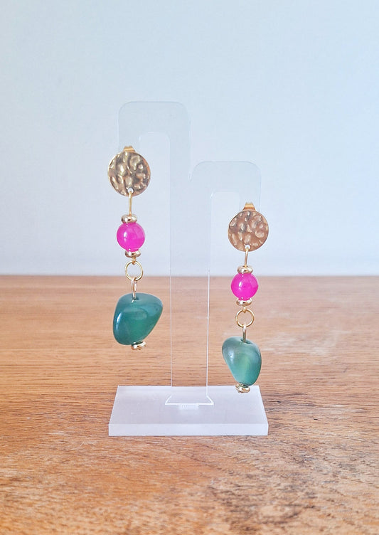 Glinda Green Quartz Earrings