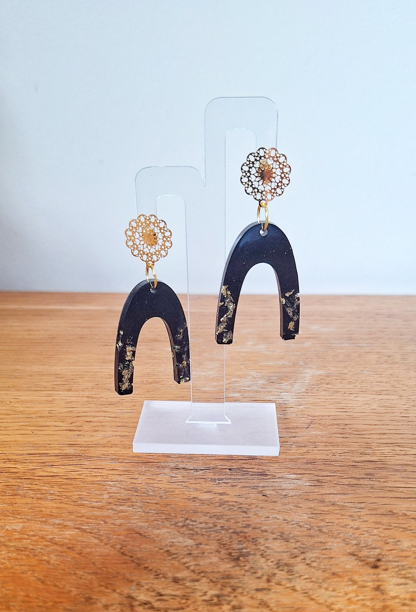 Layla Black Arch Earrings