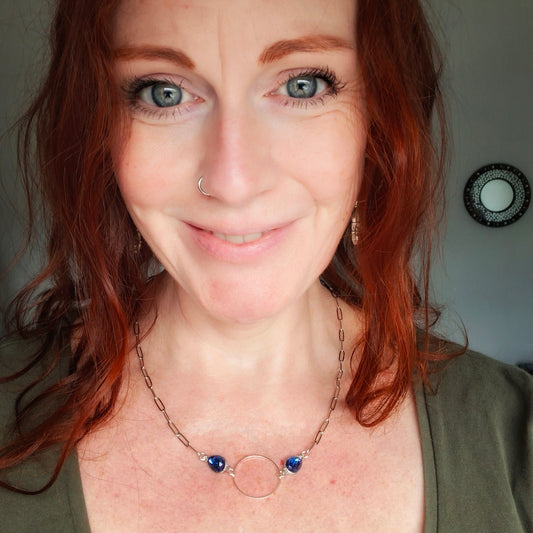 Blue Orbit Necklace