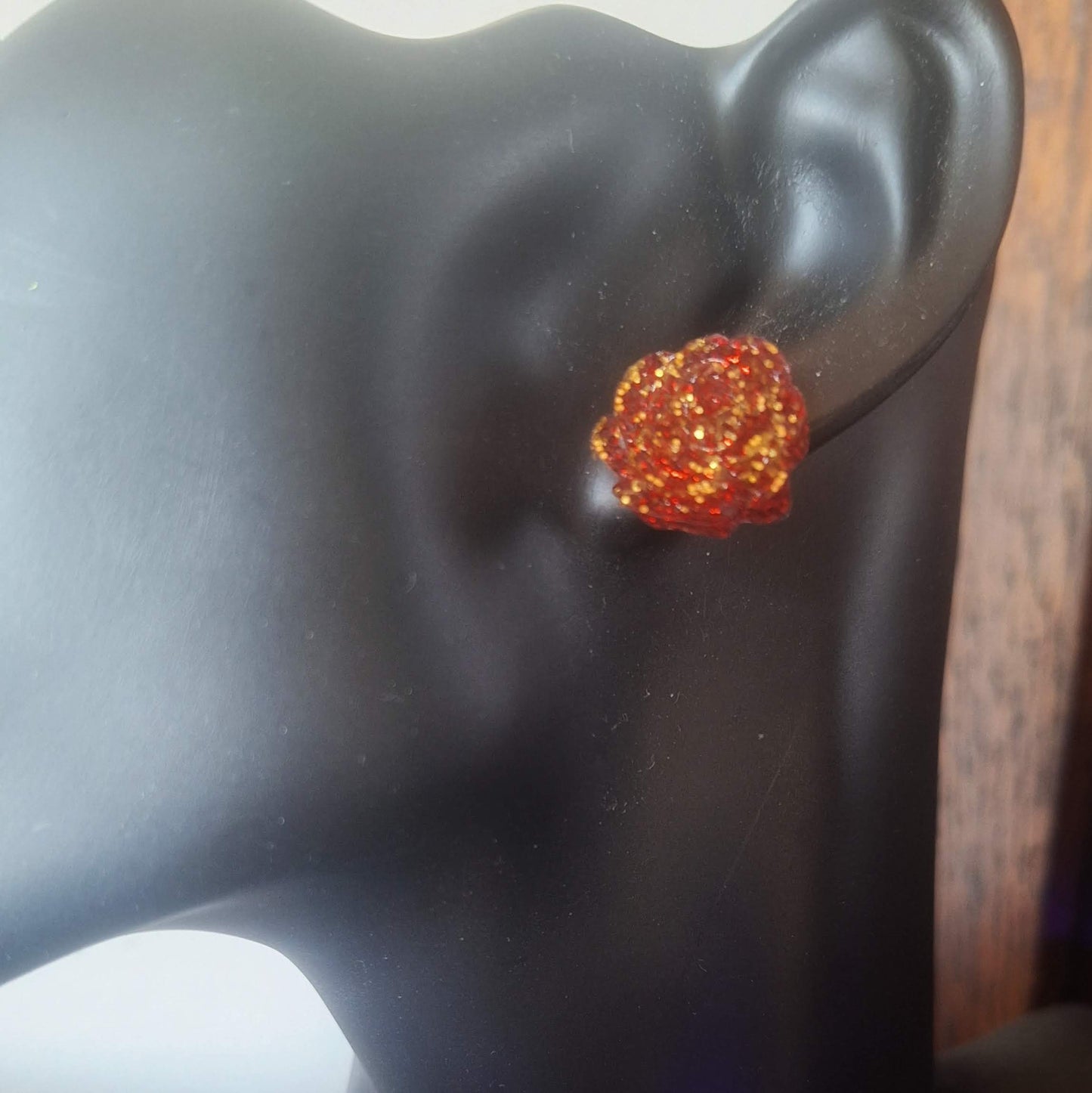 Rosalita Red Earrings and Necklace Set
