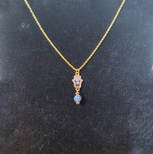 Gold Evil Eye Necklace