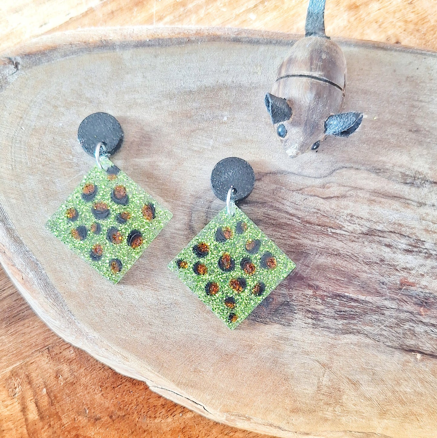 Amira Leopard Print Earrings