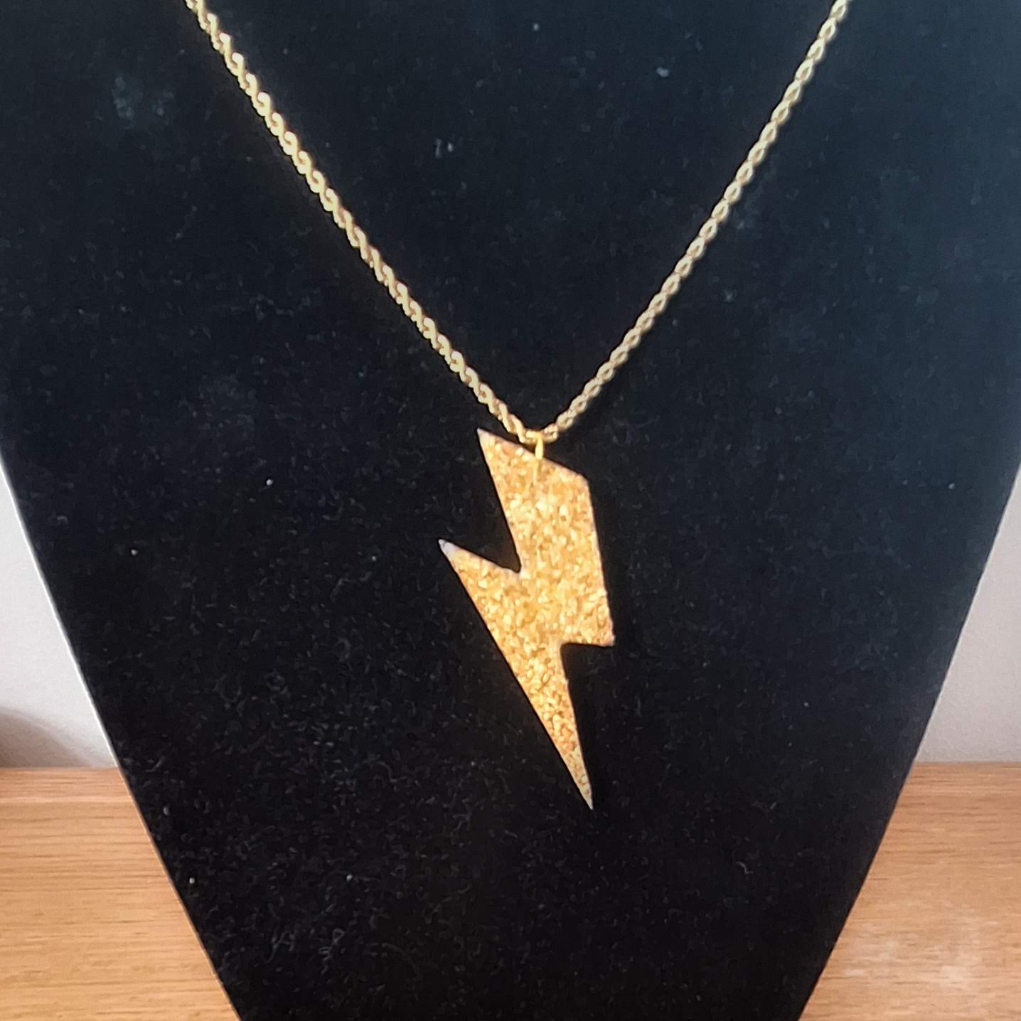 Goldie Lightning Bolt Necklace