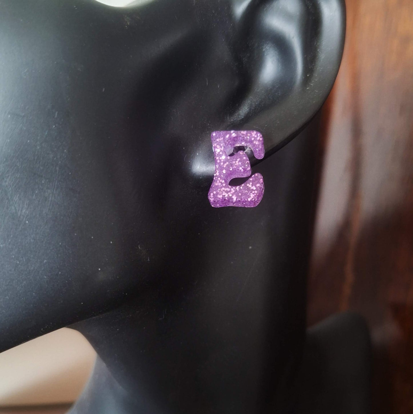 Initial Stud Earrings