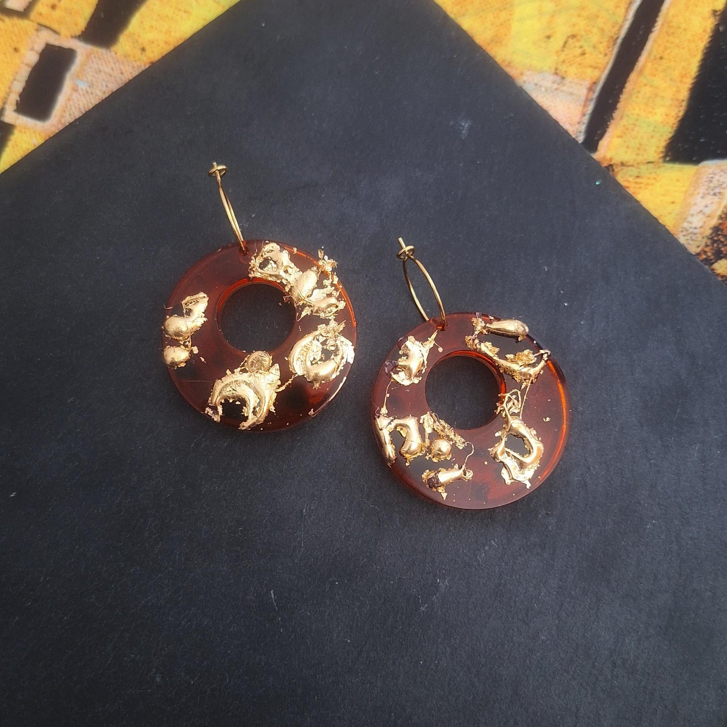 Adele Gold Leaf Earrings