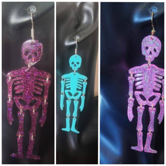 Articulated Skeleton Earrings