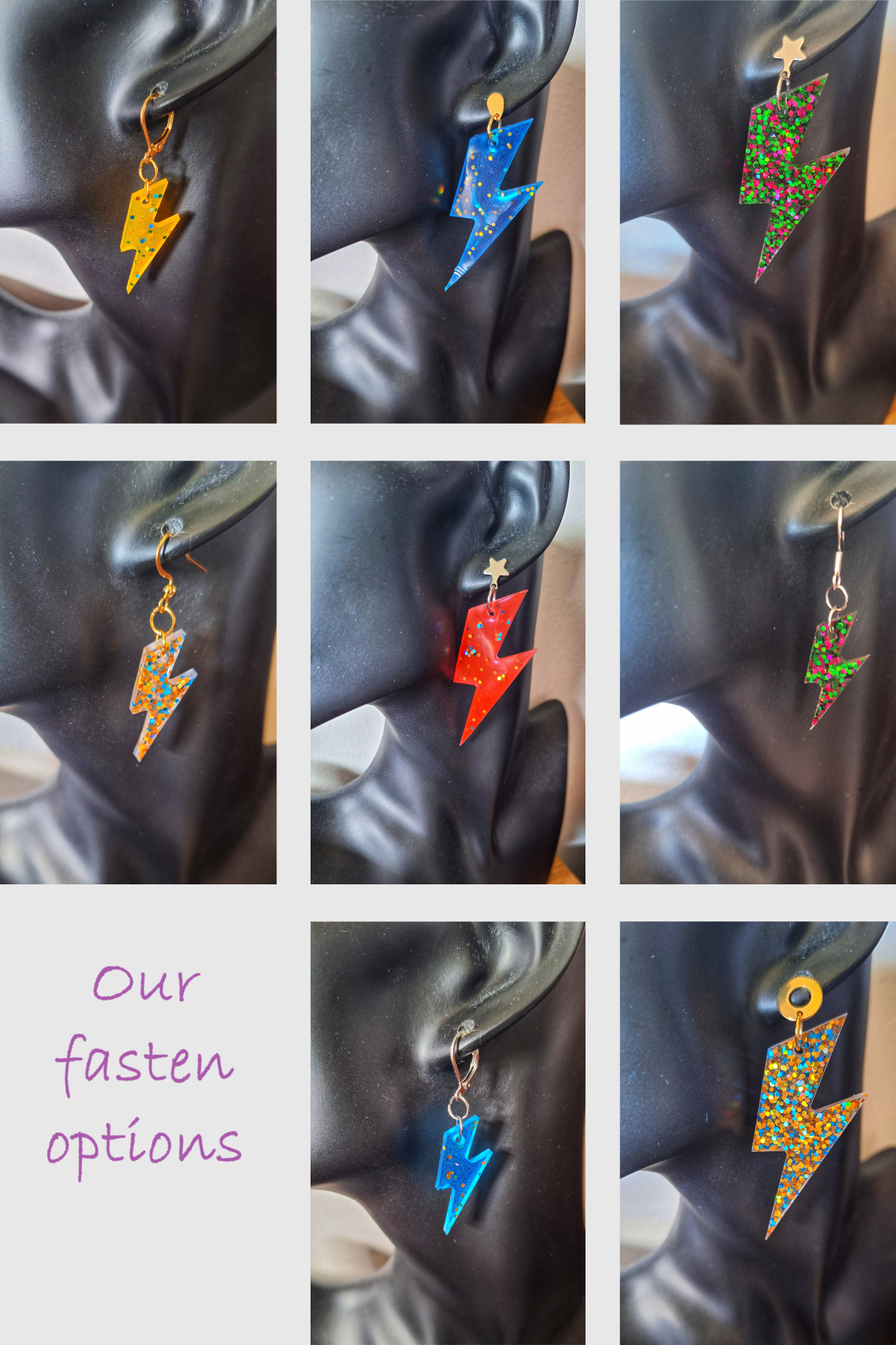 Bowie Lightning Bolt Earrings