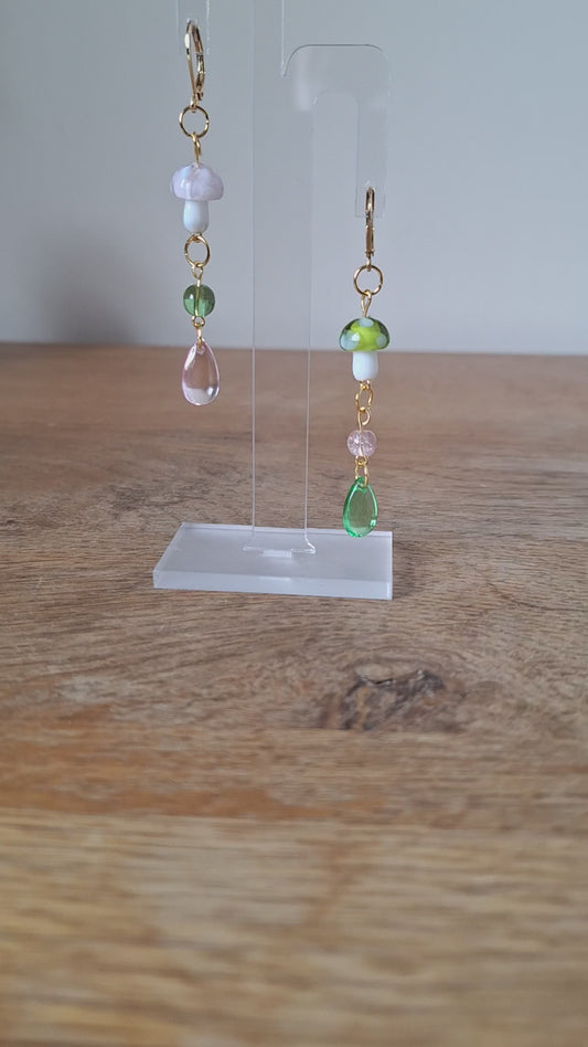 Beryl Toadstool Earrings