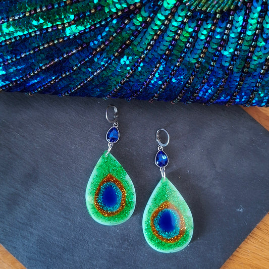 Proud as a Peacock Earrings