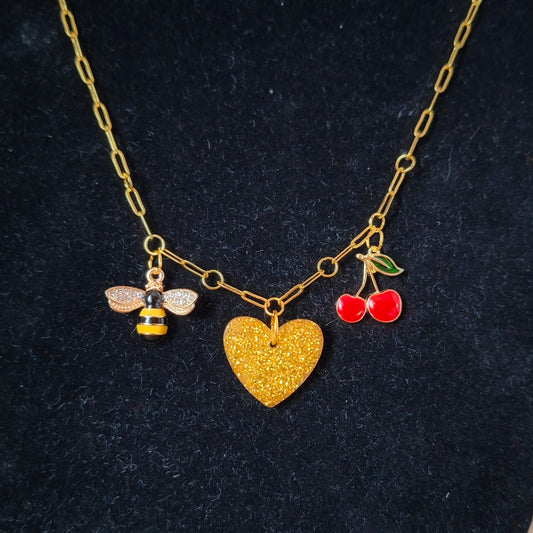 Cherry Bee Mine Necklace