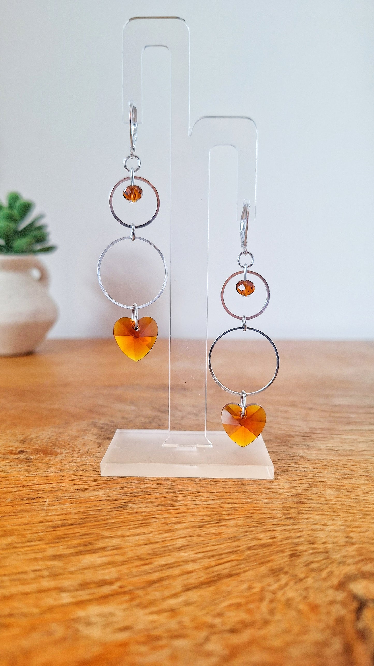 Hazel Heart Earrings