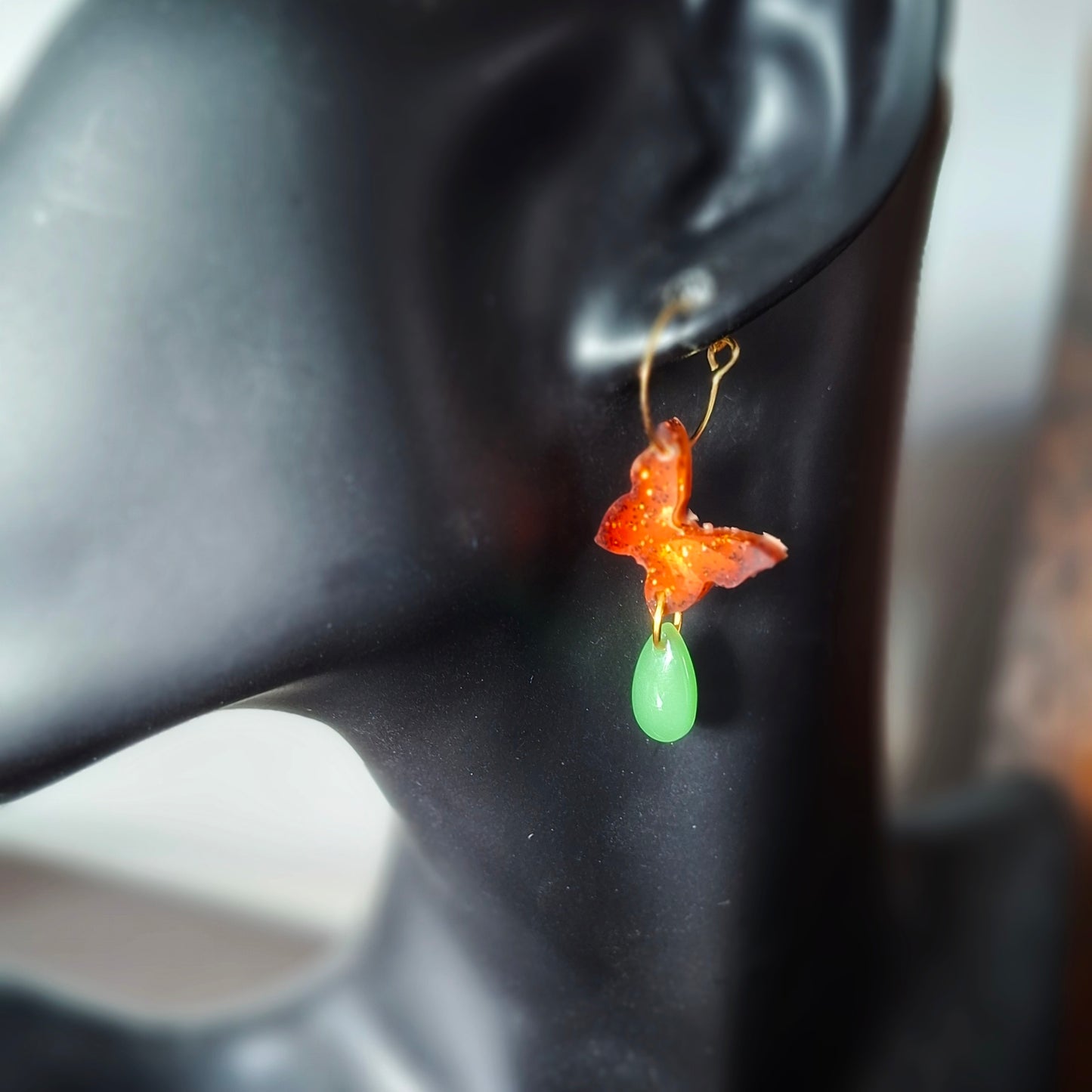 Raindrop Butterfly Earrings