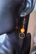 Gilda Pink and Yellow Earrings