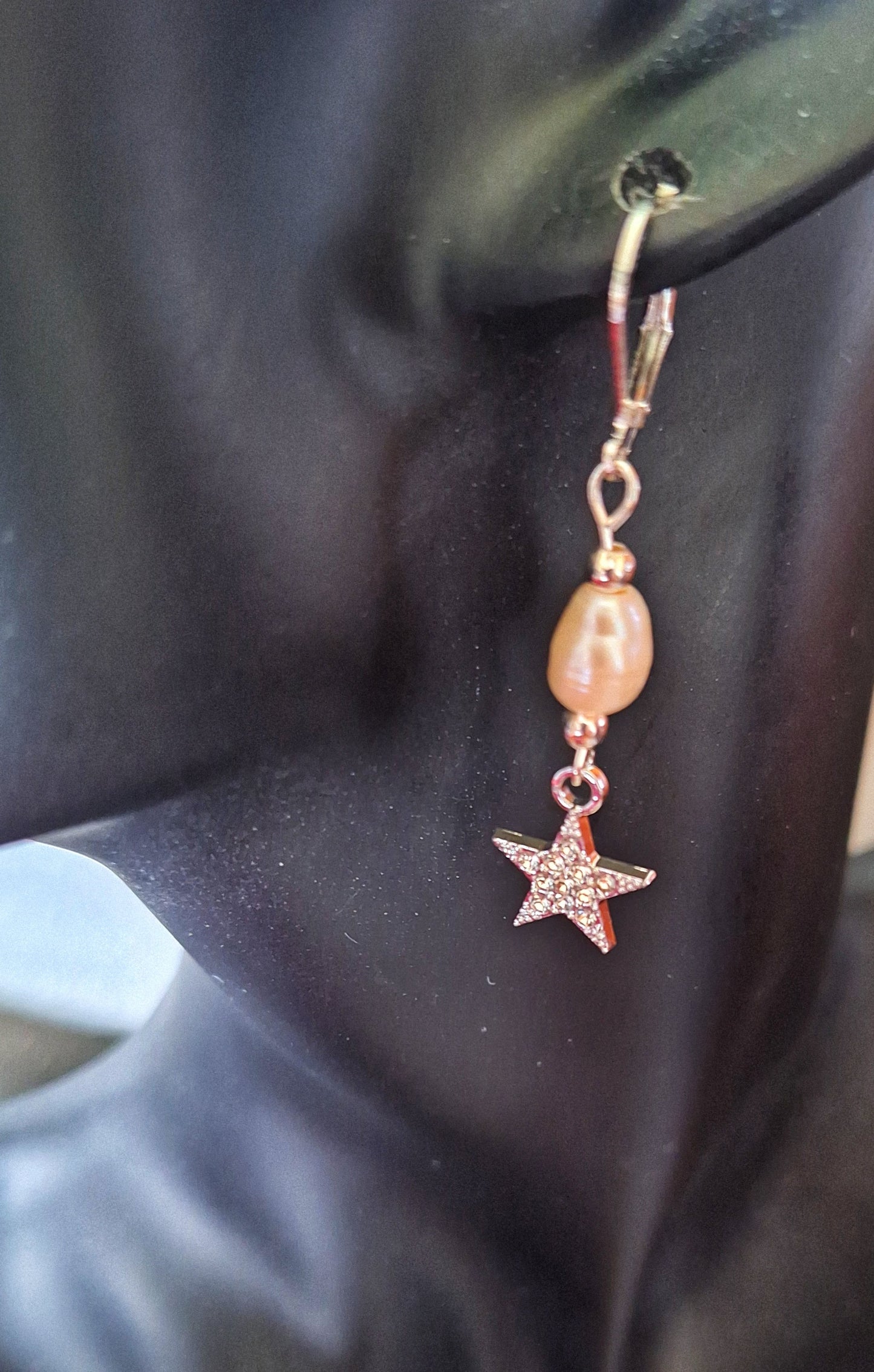 Apollo Pearl Moon and Star Earrings