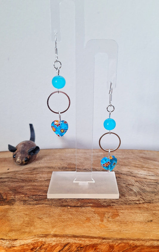 Azzurra Heart Earrings