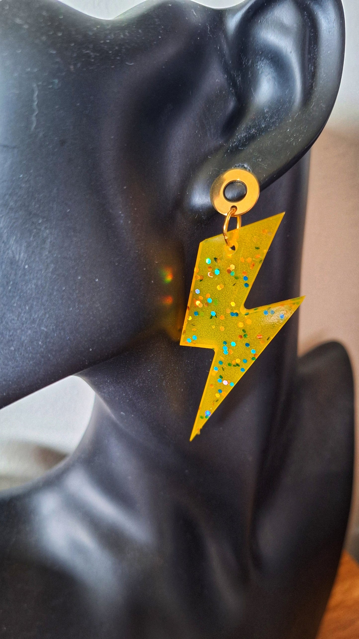 Jean Lightning Bolt Earrings