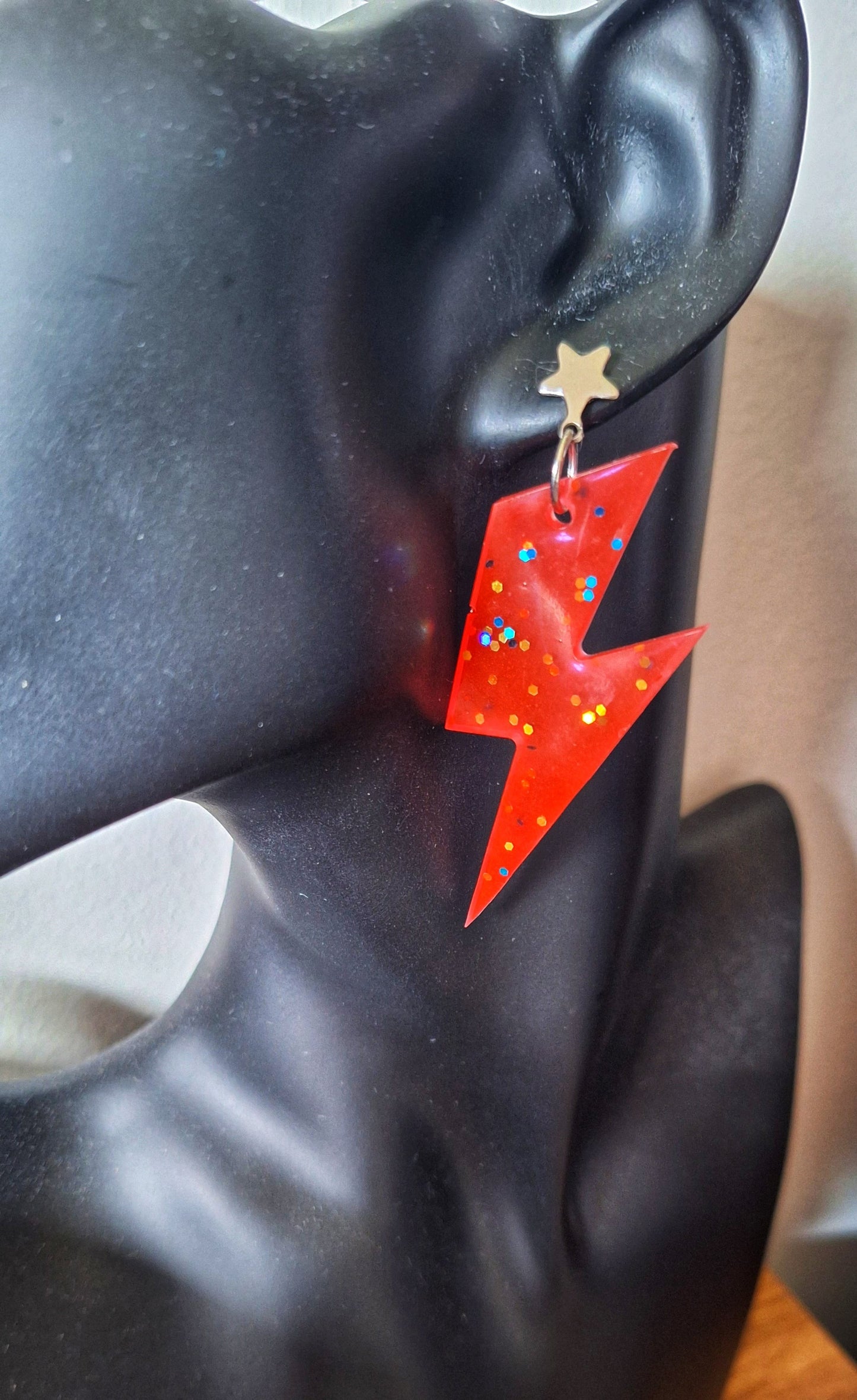 Jean Lightning Bolt Earrings