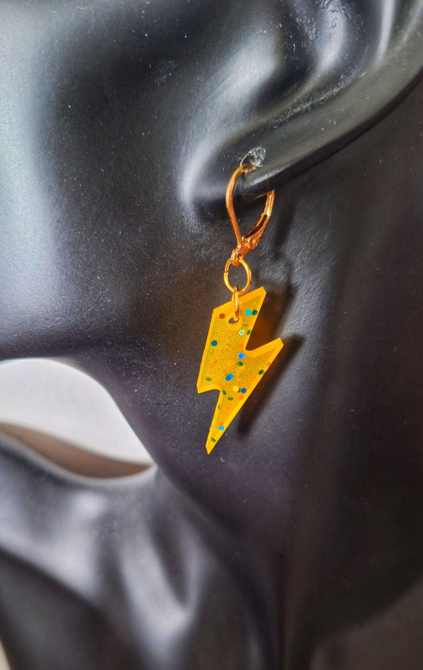 Jean Lightning Bolt Earrings