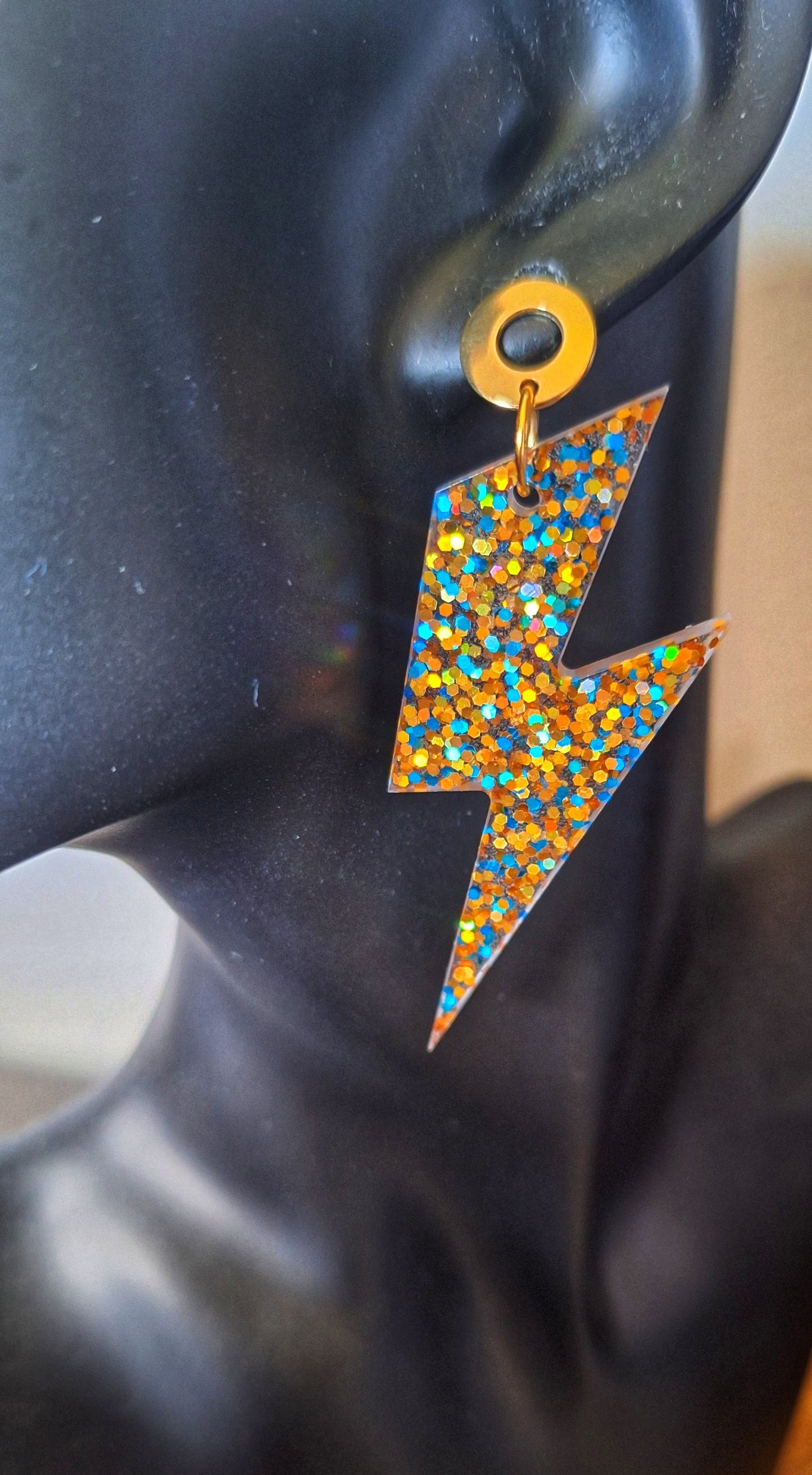 Jean Lightning Bolt Earrings