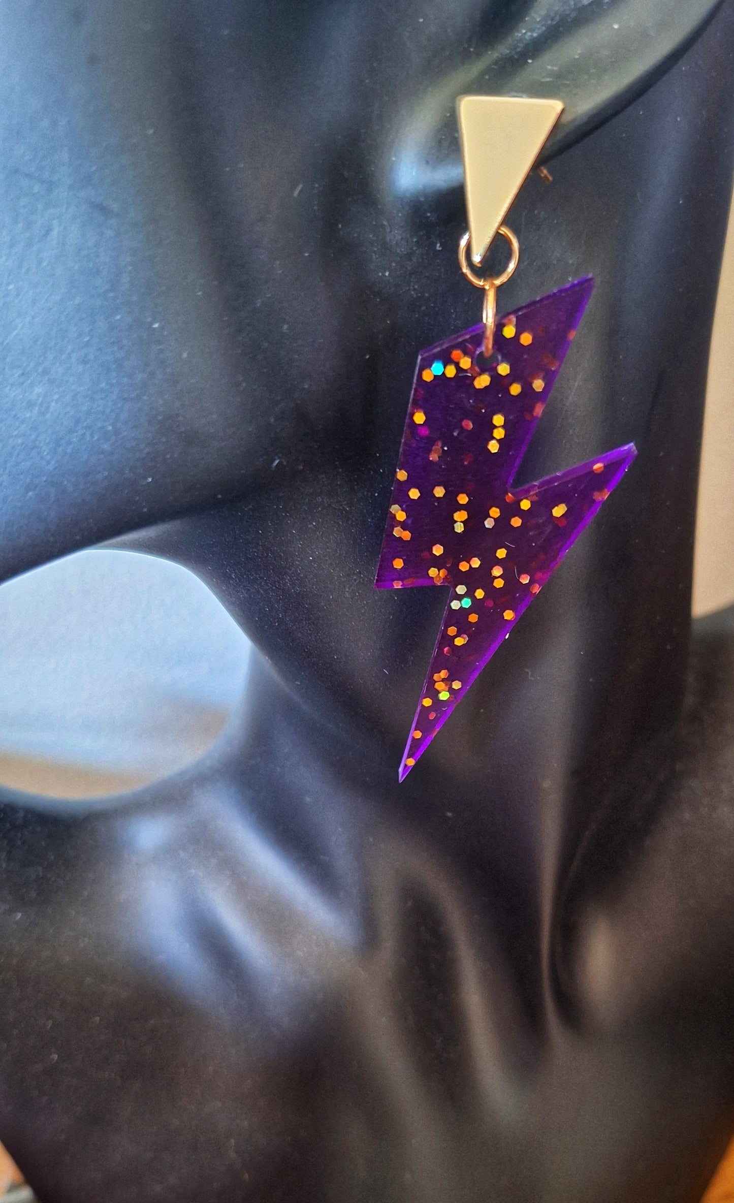 Jean Lightning Bolt Earrings