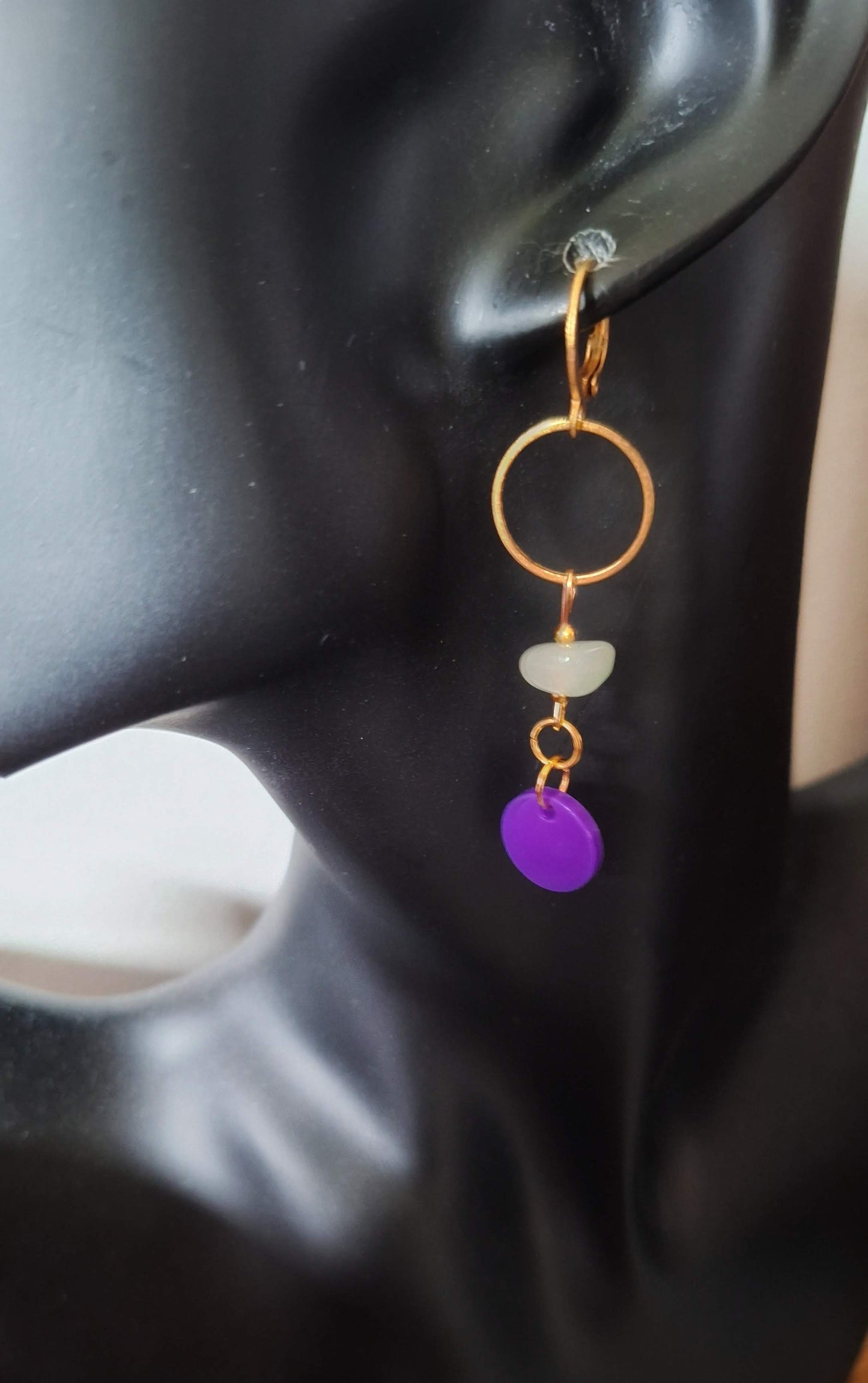 Jennifer Green Agate Earrings