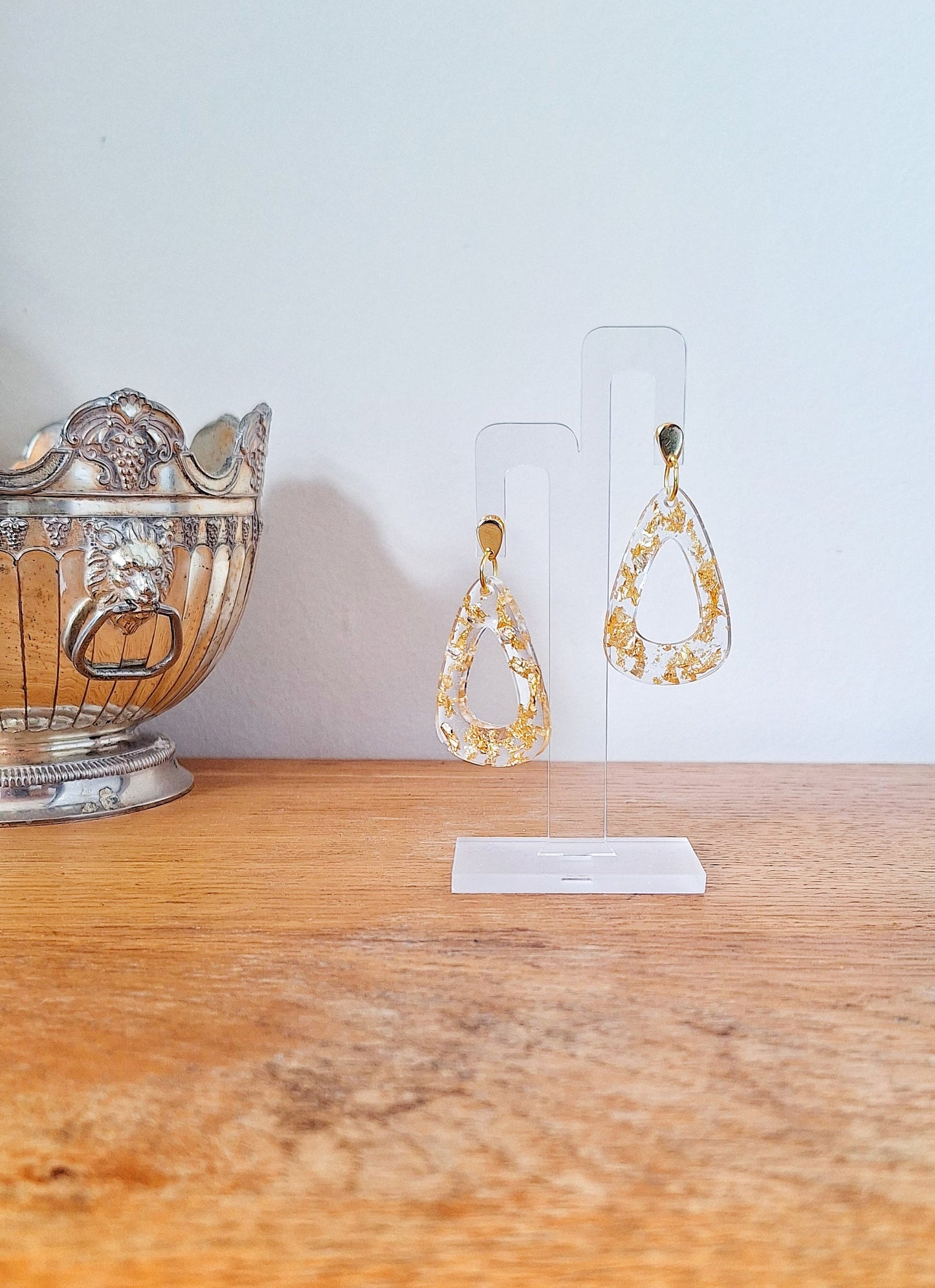 Oriana Gold Leaf Earrings