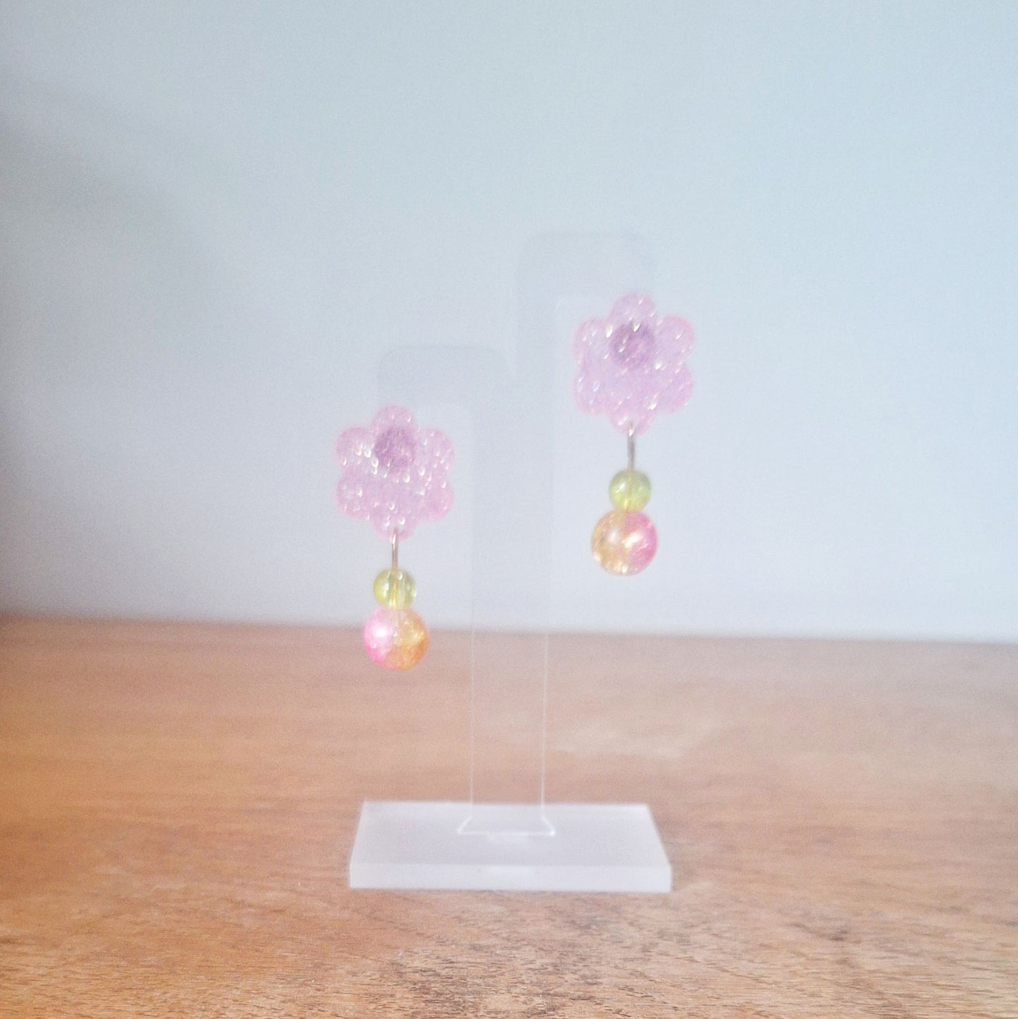 Leilani Pink and Yellow Earrings