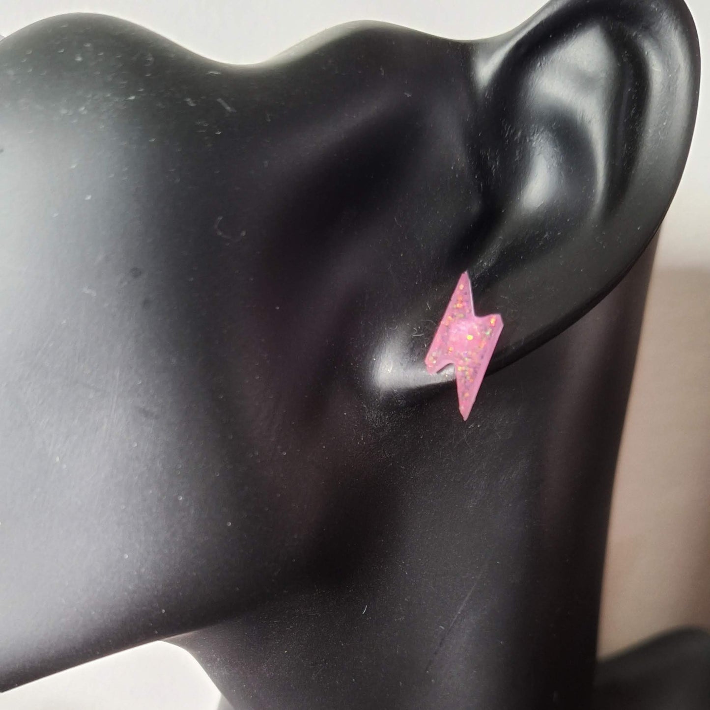 Bowie Lightning Bolt Studs