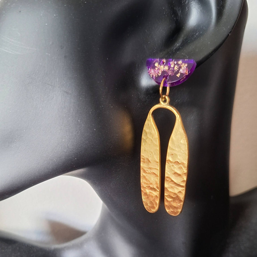 Itzel Gold Tribal Earrings