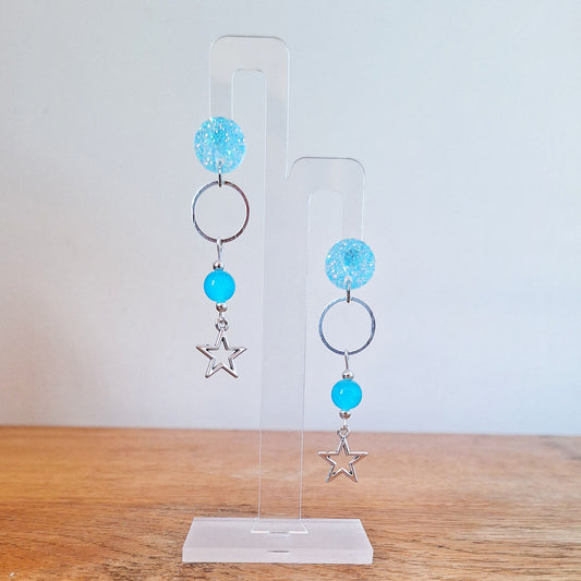 Seraphina Blue Star Earrings