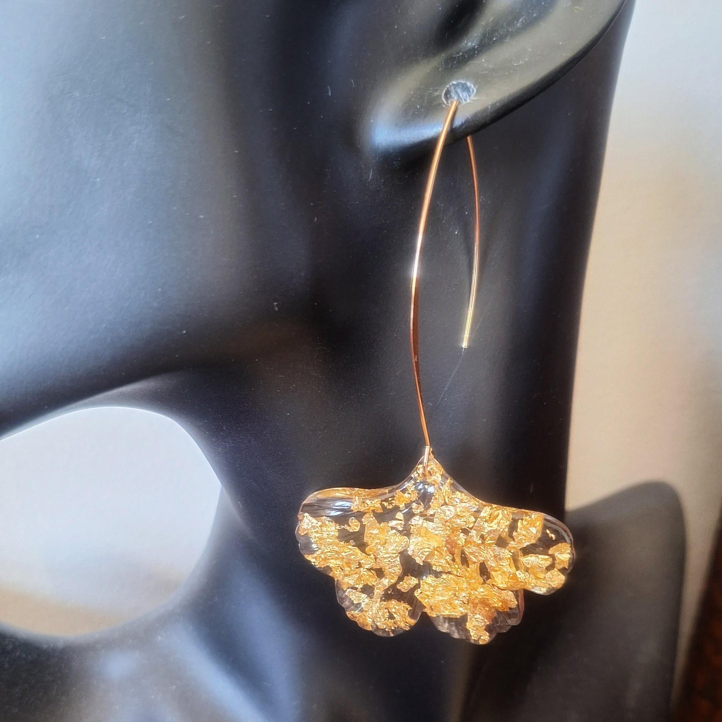 Genji Gold Gingko Earrings