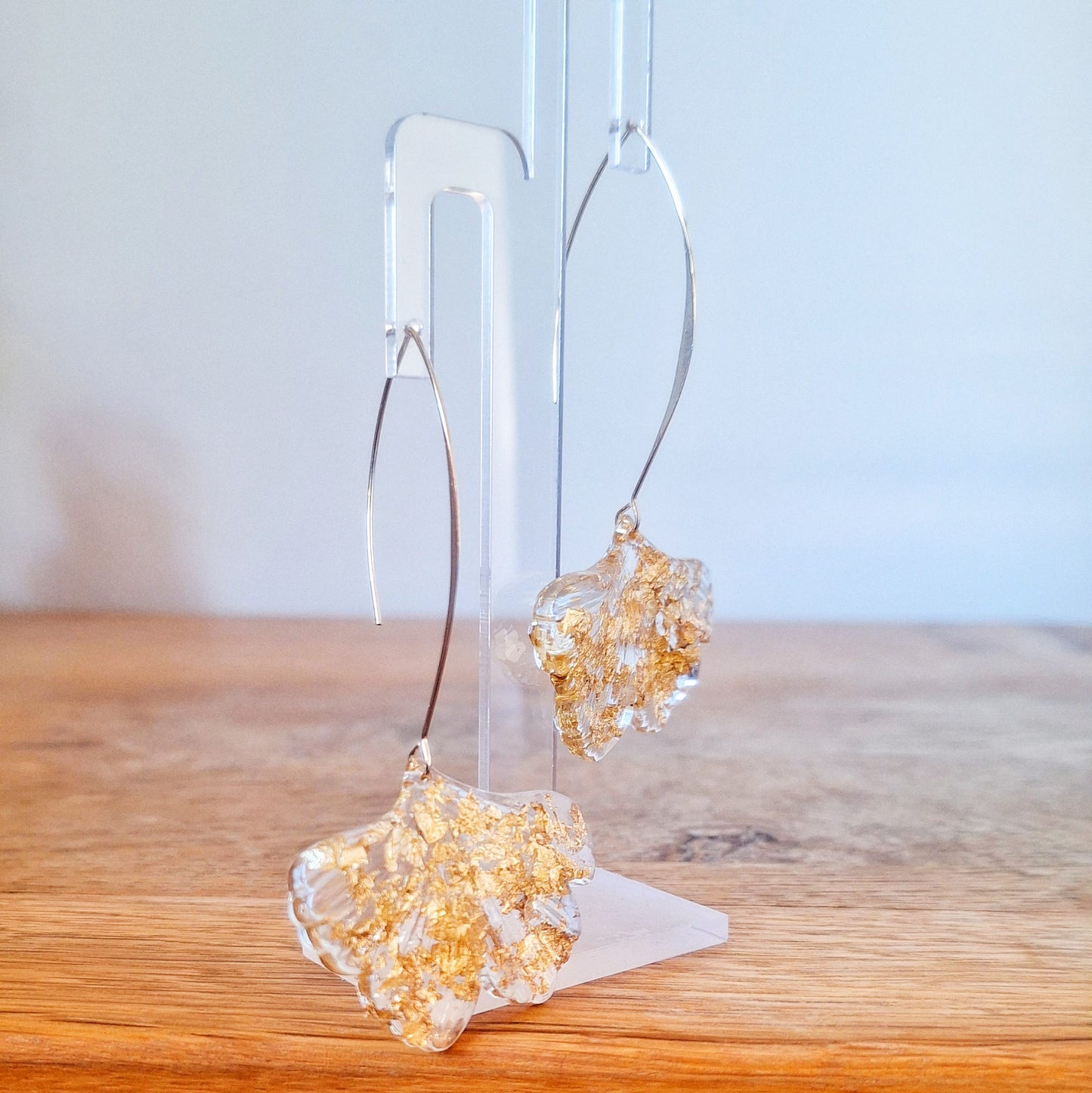 Genji Gold Gingko Earrings