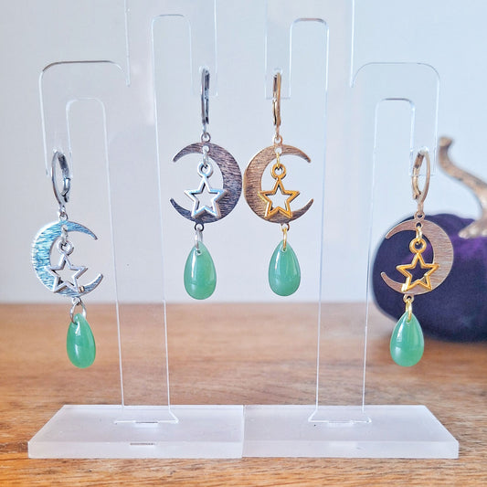 Agatha Moon and Star Earrings