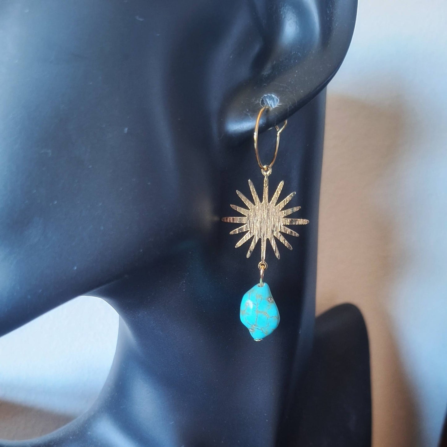 Tori Turquoise Sun Earrings