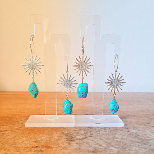 Tori Turquoise Sun Earrings