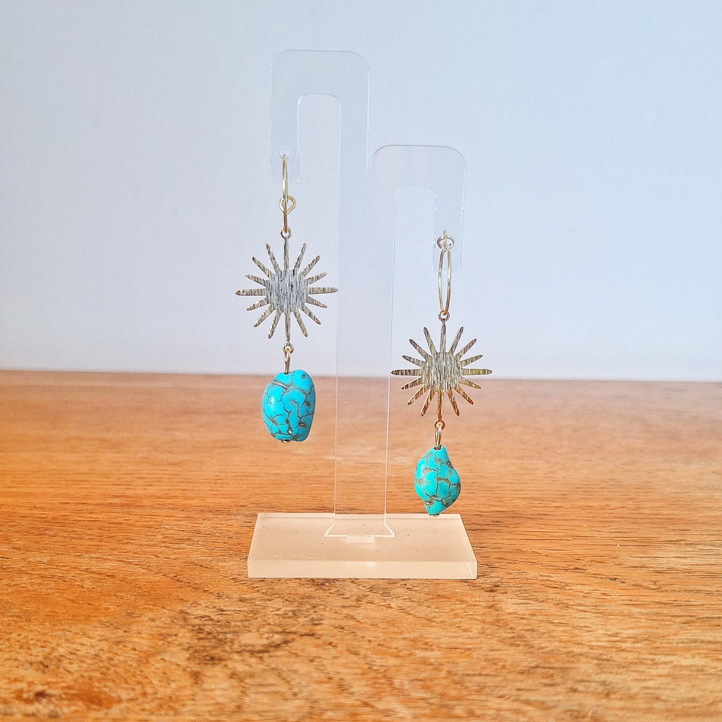 Tori Turquoise Sun Earrings