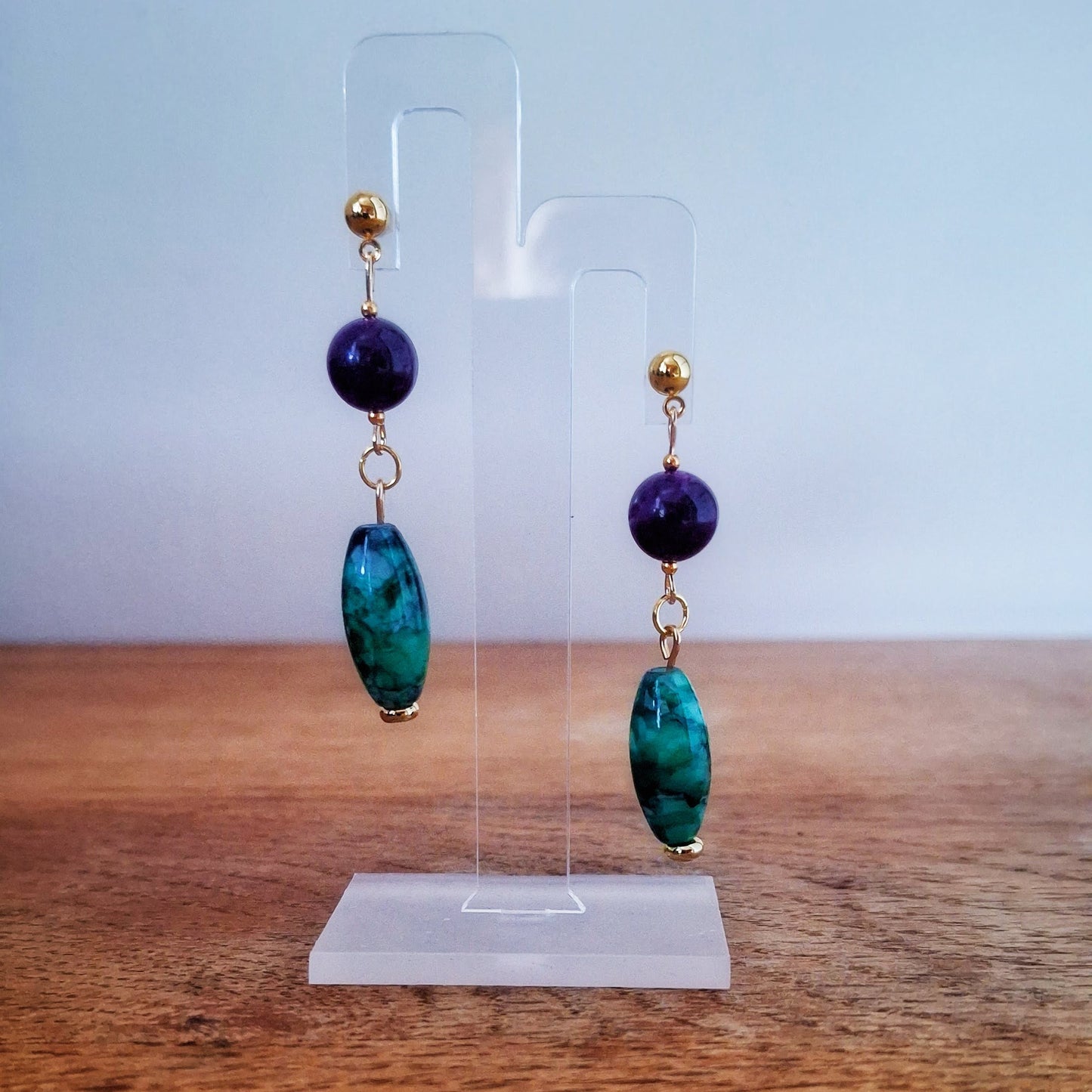 Aster Amethyst Earrings