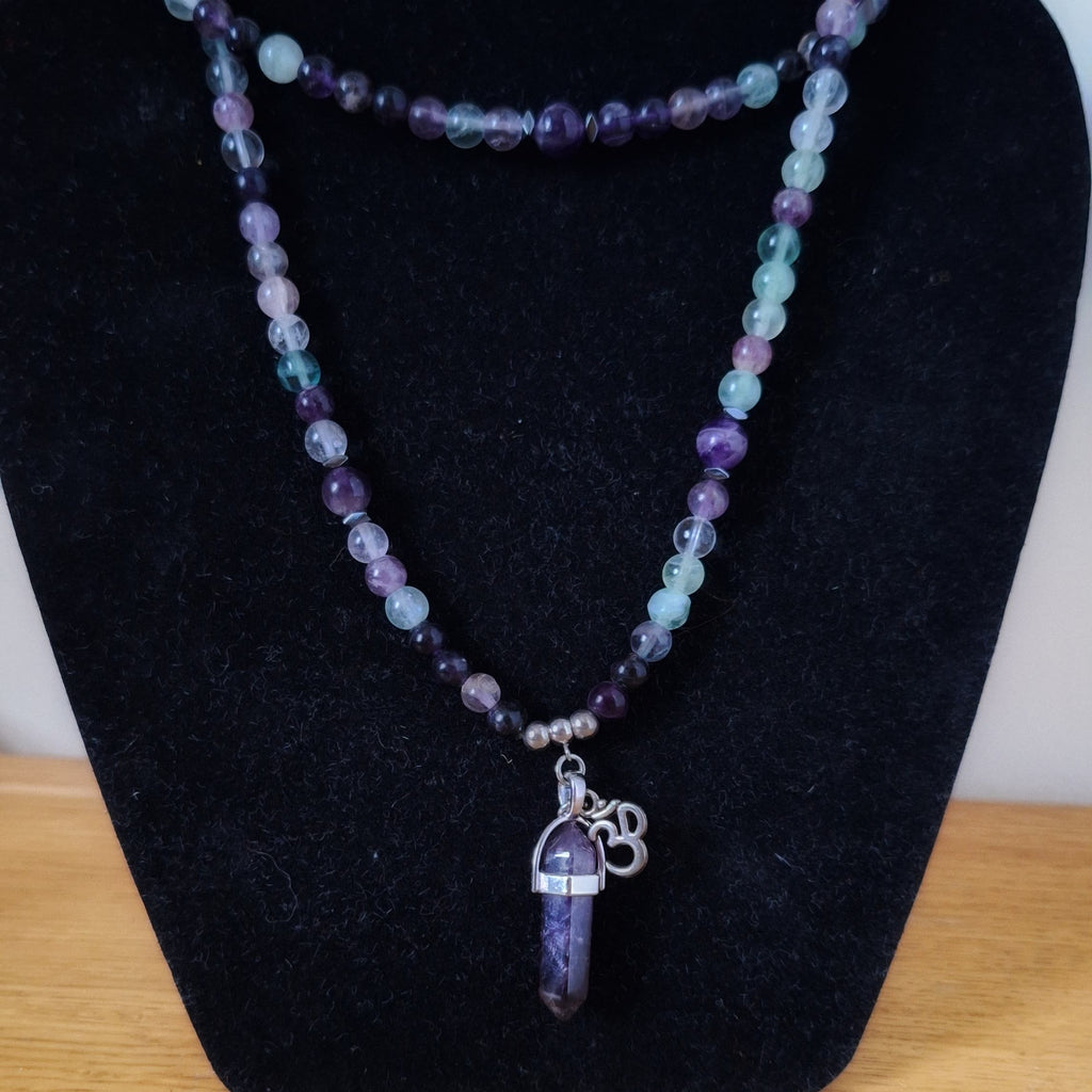 Healing Om Charm 108 Mala Prayer Beads