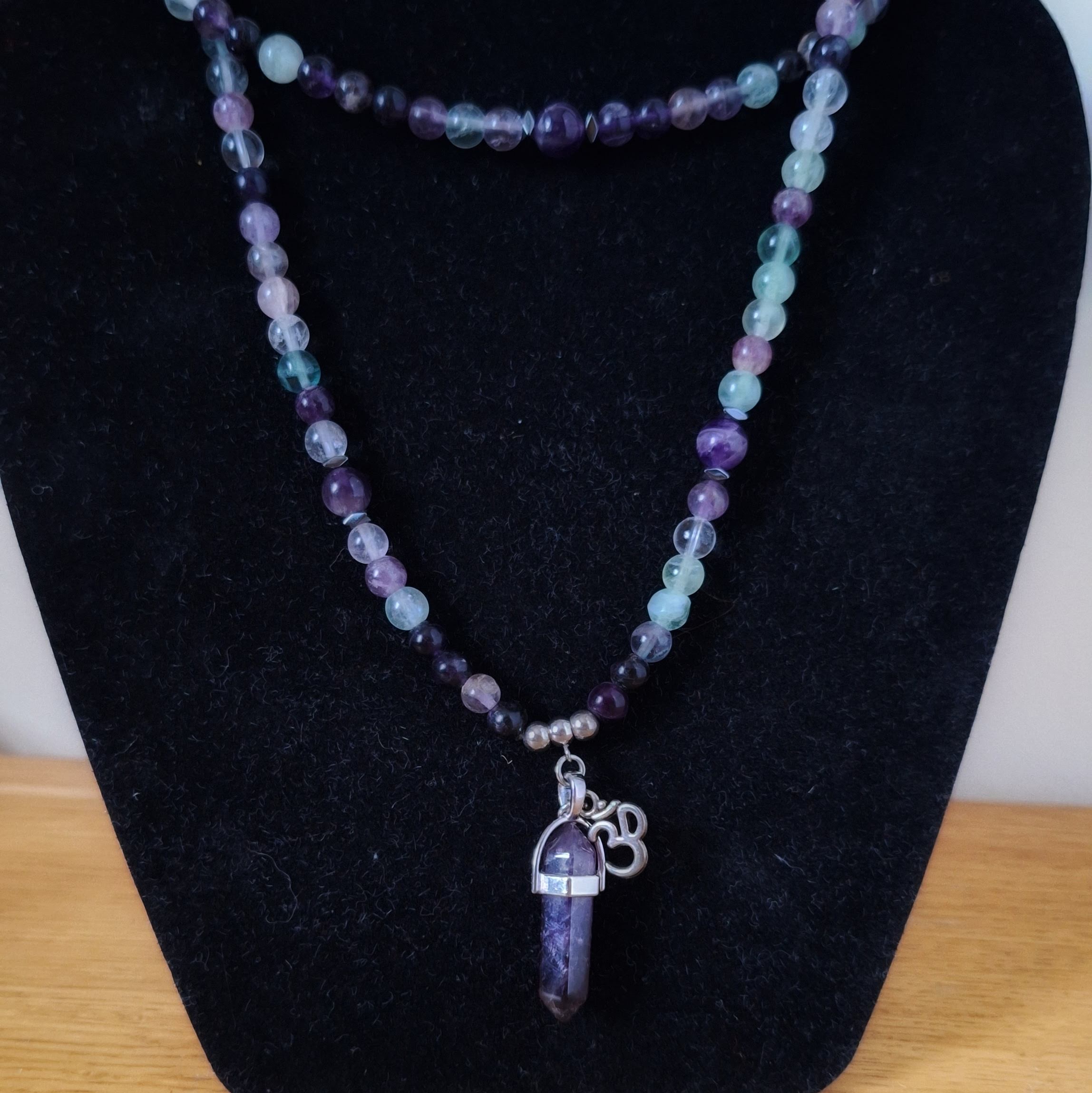 Healing Om Charm 108 Mala Prayer Beads