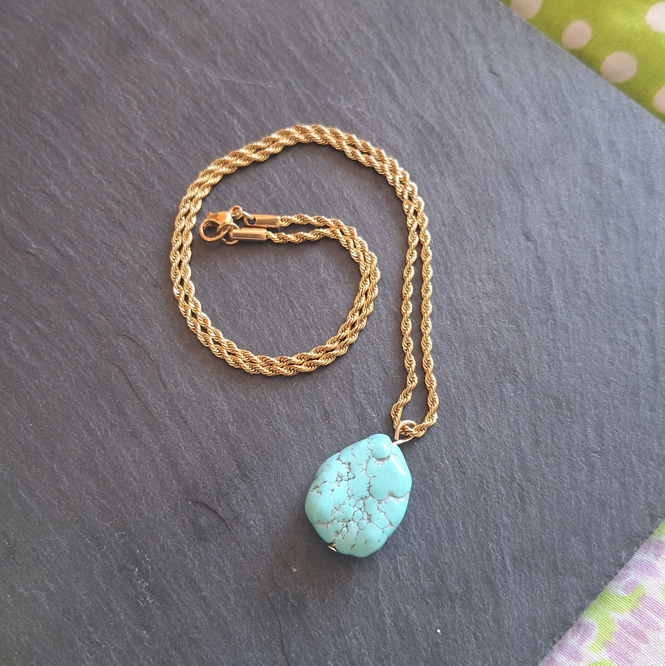 Turquoise Pendant Necklace