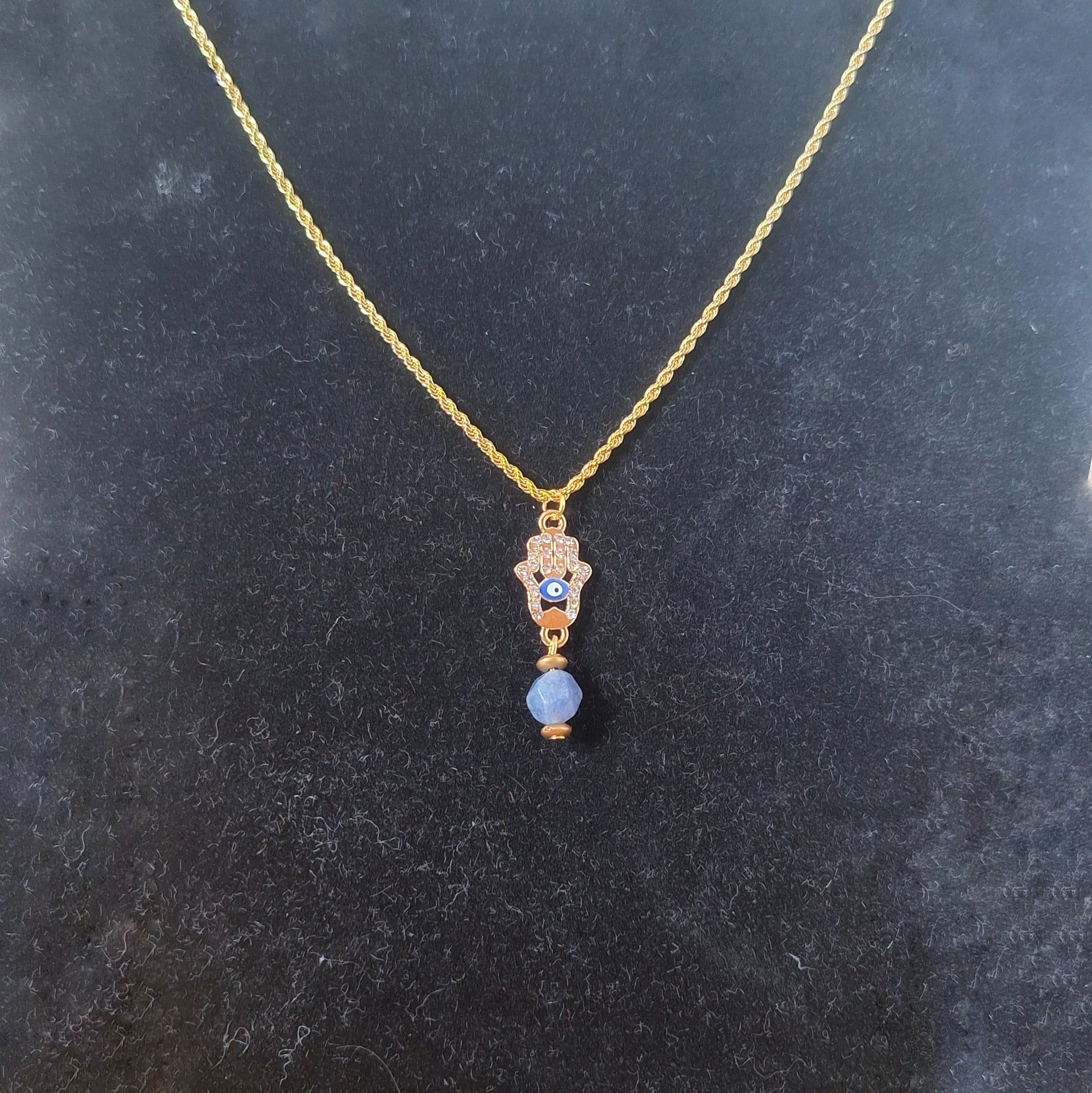 Gold Evil Eye Necklace