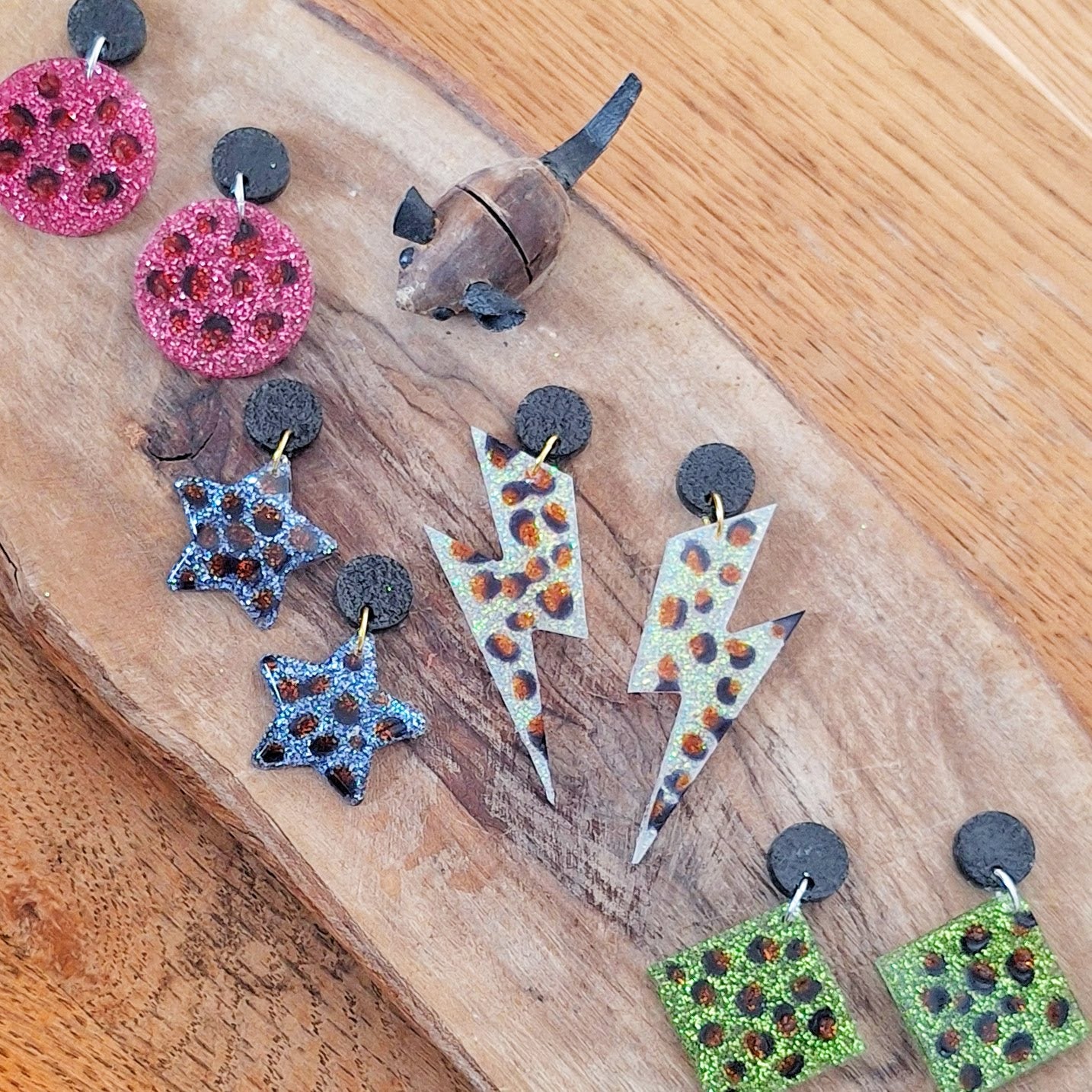 Amira Leopard Print Earrings