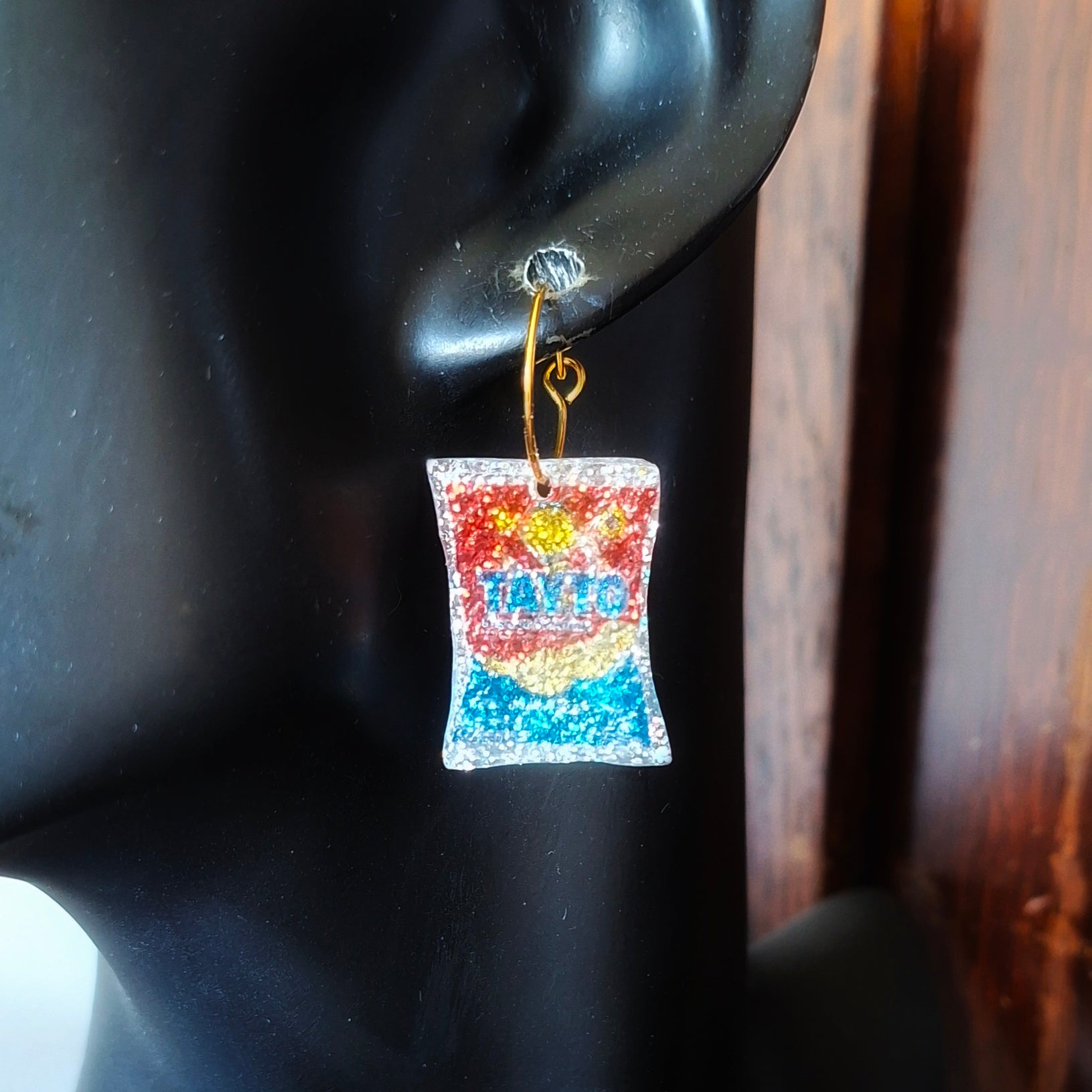 Brennans bread and Tayto Mismatched earrings