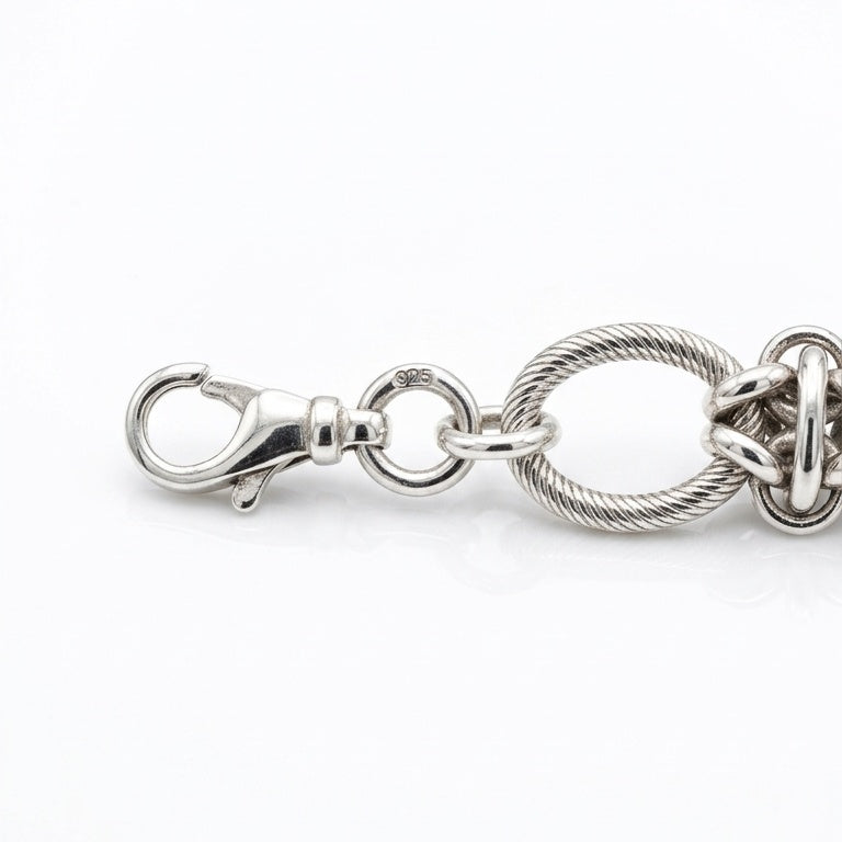 Sterling silver knot bracelet