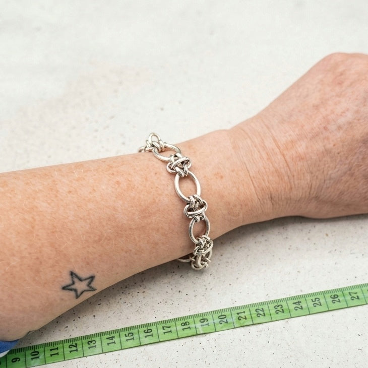 Sterling silver knot bracelet