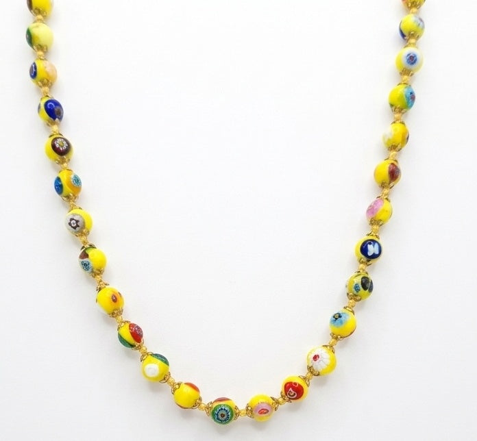 Vintage Venetian Murano Millefiori Necklace