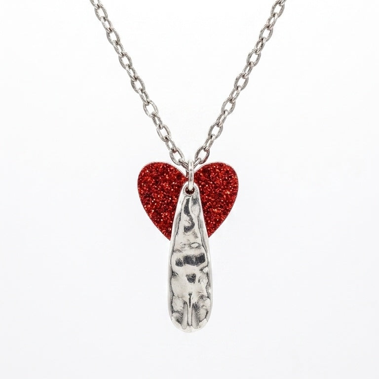 Blood Moon Heart Necklace