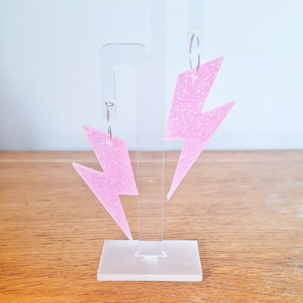 Fluorescent Bowie Lightning Bolts
