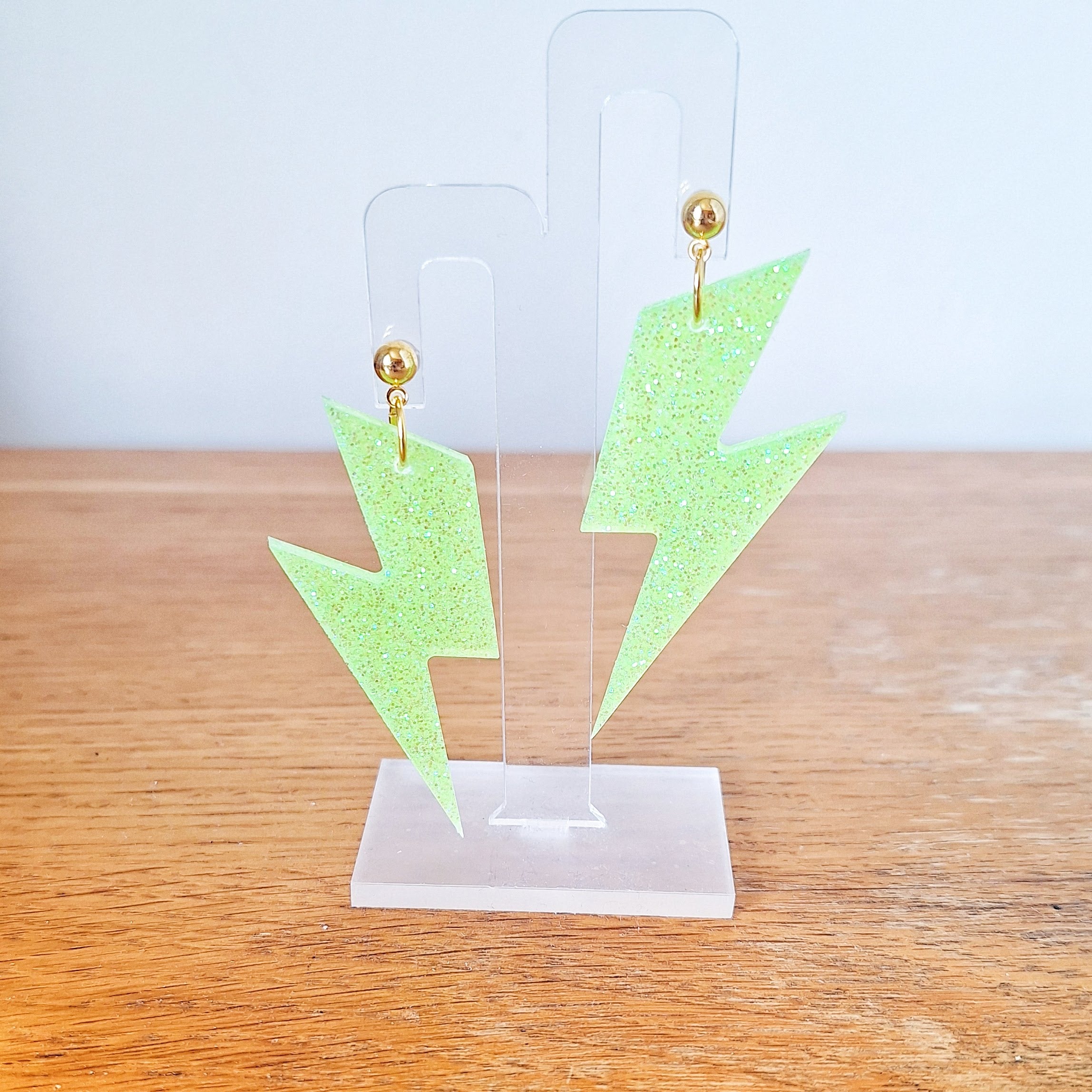 Fluorescent Bowie Lightning Bolts