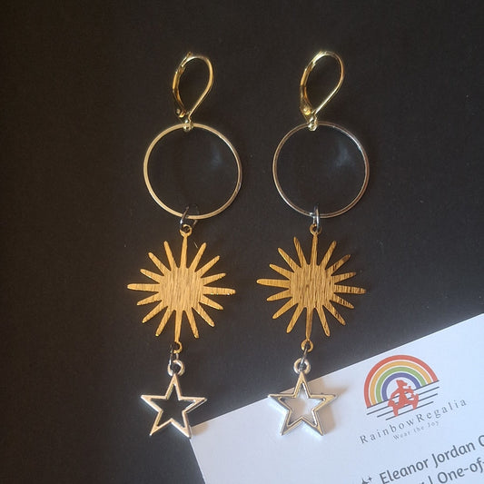 Starstruck Gold and Silver Earrings